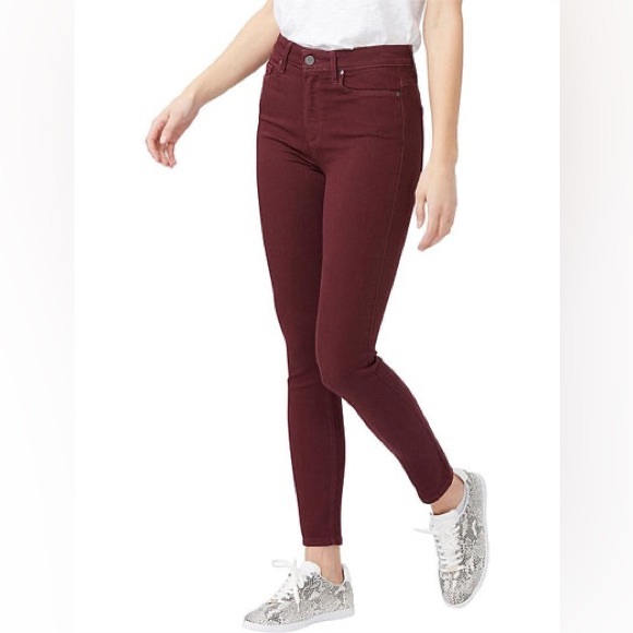 PAIGE HOXTON ULTRA SKINNY JEANS with ankle zippers in brown beige women’s 28 - Picture 2 of 13